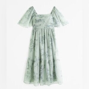 Abercrombie & Fitch Angel Sleeve Midi Emerson Dress, size XS